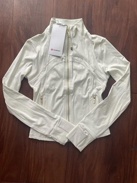 Lululemon Define Jacket + Align Leggings Set White Size 6 NWT - Picture 2 of 7